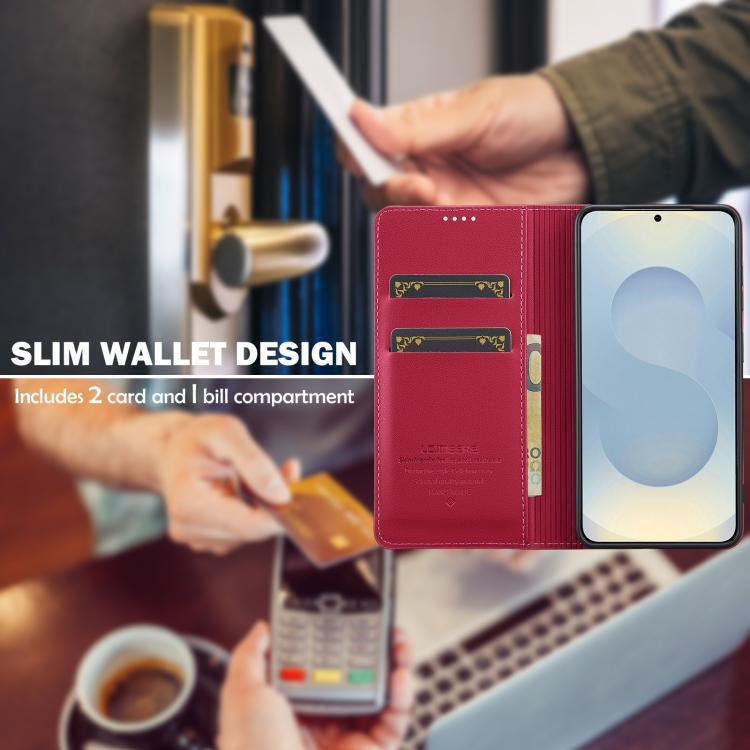 For Samsung Galaxy A57 5G LC.IMEEKE L1 Series Frosted Fine Texture PU Phone Case