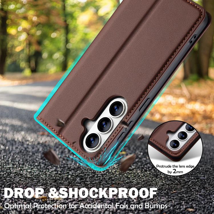 For Samsung Galaxy A37 5G LC.IMEEKE L1 Series Frosted Fine Texture PU Phone Case