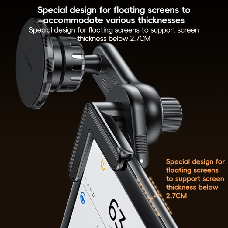Yesido C212 Car Floating Screen Clip-on Magnetic Phone Holder - Black