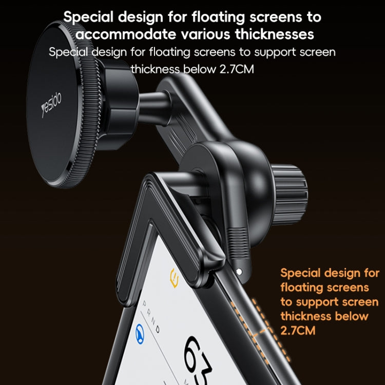 Yesido C213 Car Floating Screen Clip-on MagSafe Magnetic Phone Holder - Black