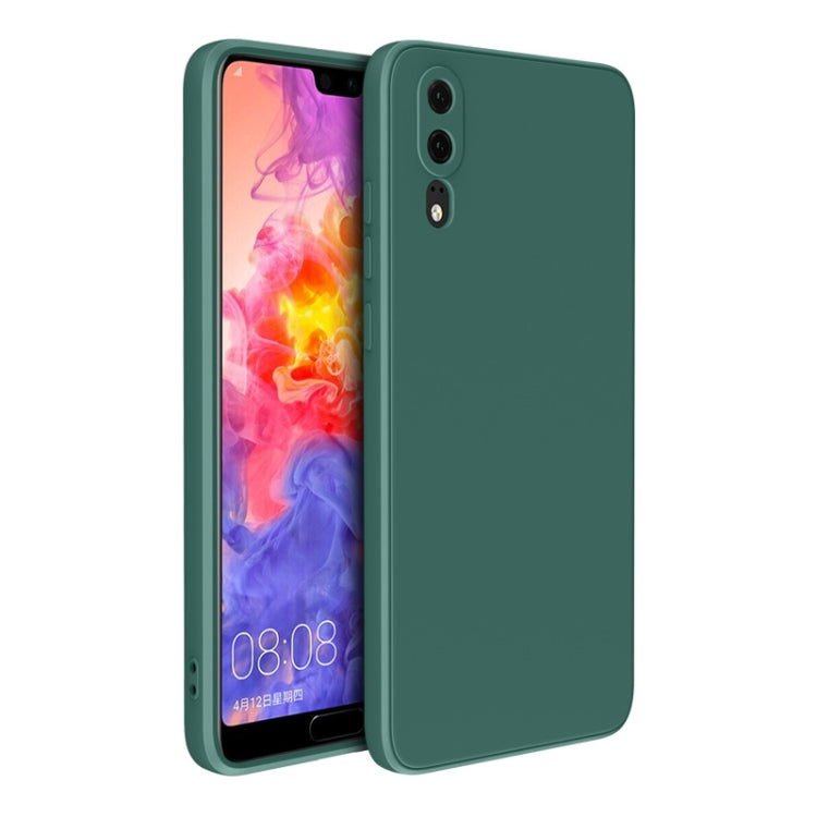 For Huawei P20 Magic Cube Liquid Silicone Shockproof Full Coverage Protective Case