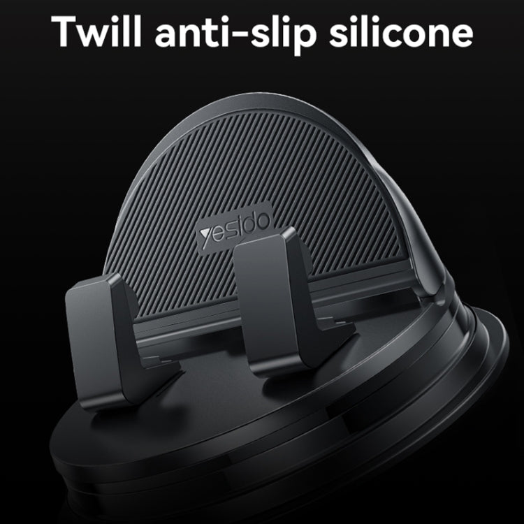 Yesido C268 Car Dashboard 360 Degree Rotating Base Phone Holder - Black