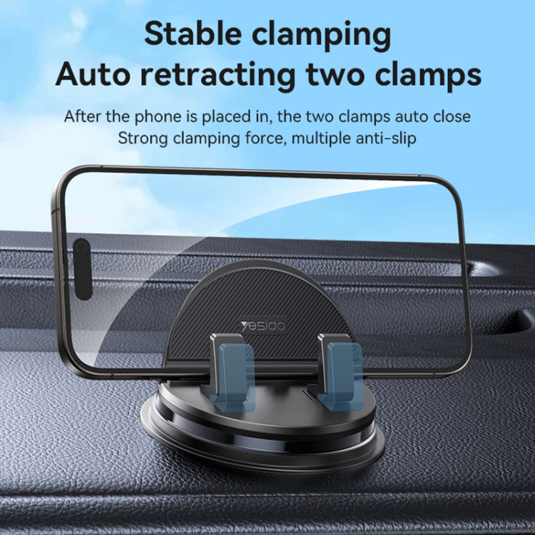 Yesido C268 Car Dashboard 360 Degree Rotating Base Phone Holder - Black