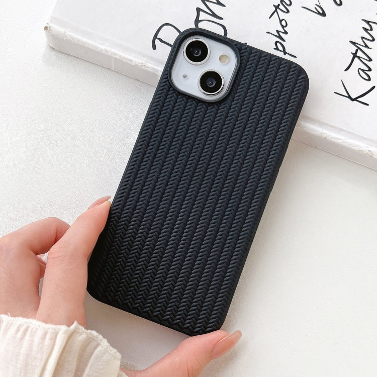 For iPhone 13 Pro Max Weave Texture TPU Phone Case