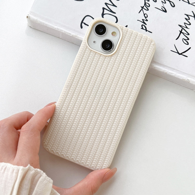 For iPhone XR Weave Texture TPU Phone Case