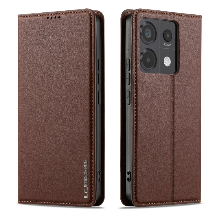 For Redmi Note 13 Pro 5G LC.IMEEKE L1 Series Frosted Fine Texture PU Phone Case
