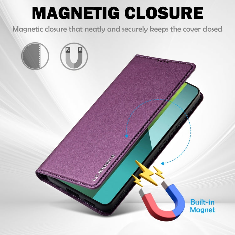 For Redmi Note 13 Pro 5G LC.IMEEKE L1 Series Frosted Fine Texture PU Phone Case