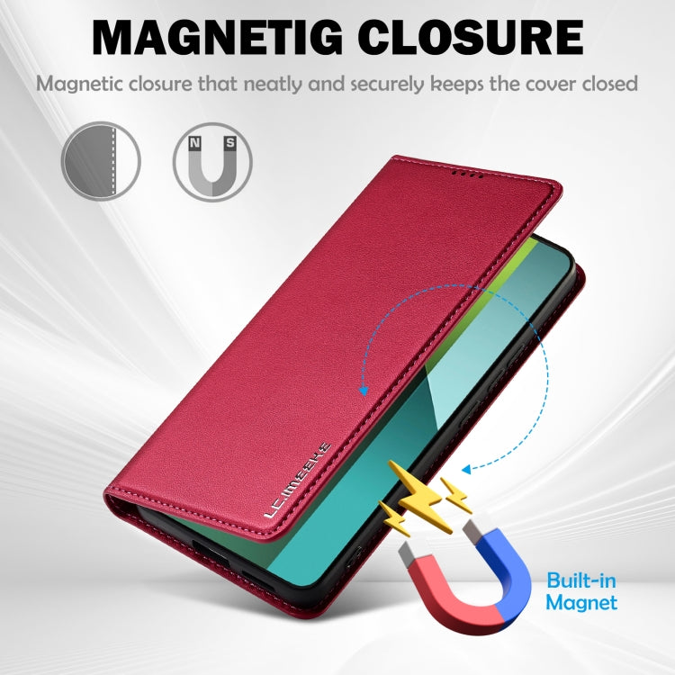 For Redmi Note 13 Pro 5G LC.IMEEKE L1 Series Frosted Fine Texture PU Phone Case