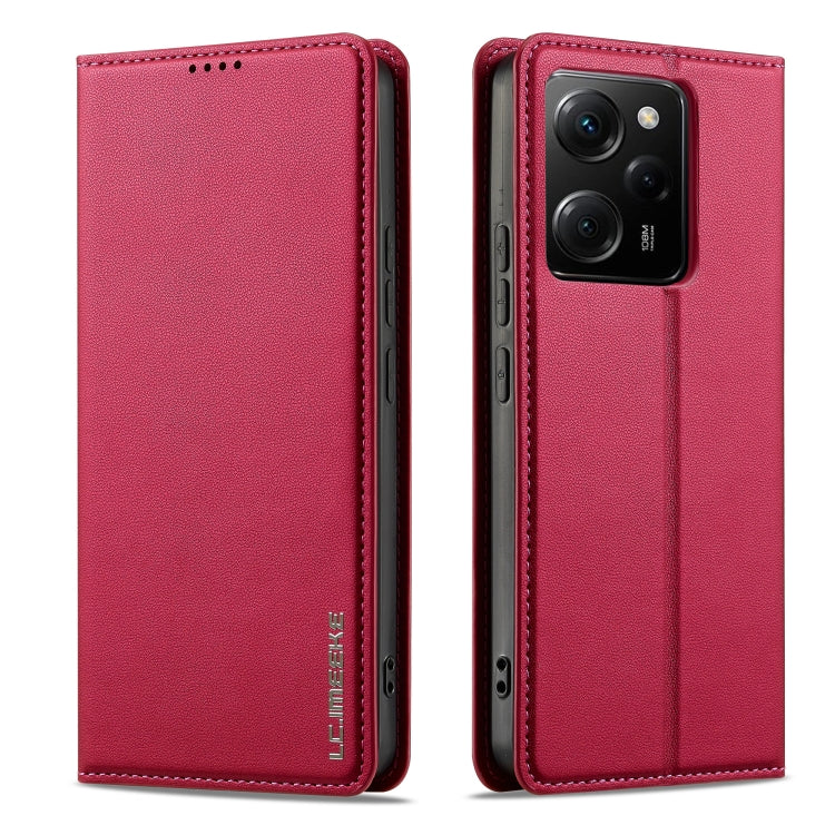 For Redmi Note 12 5G LC.IMEEKE L1 Series Frosted Fine Texture PU Phone Case