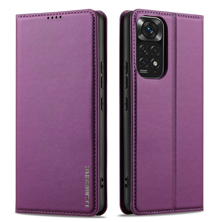 For Redmi Note 11 / 11S / 12S 4G LC.IMEEKE L1 Series Frosted Fine Texture PU Phone Case