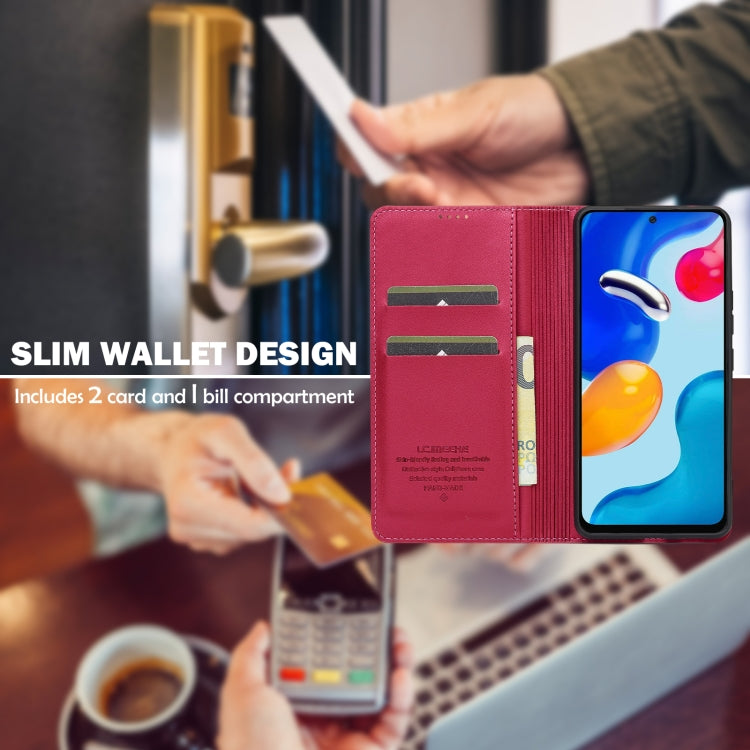 For Redmi Note 11 / 11S / 12S 4G LC.IMEEKE L1 Series Frosted Fine Texture PU Phone Case