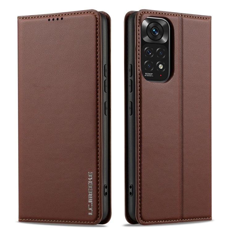 For Redmi Note 11 Pro 5G LC.IMEEKE L1 Series Frosted Fine Texture PU Phone Case