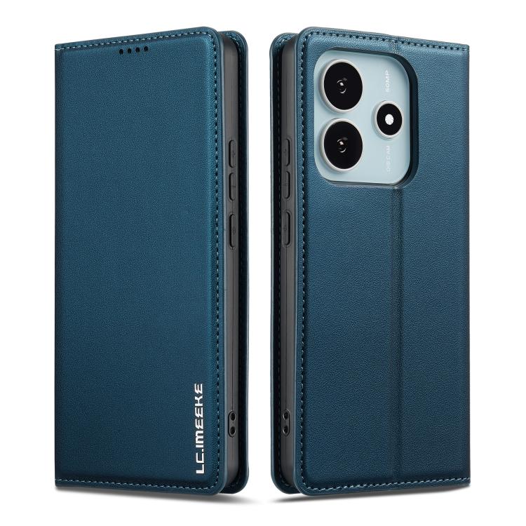 For Redmi Note 14 4G 164.84mm LC.IMEEKE L1 Series Frosted Fine Texture PU Phone Case