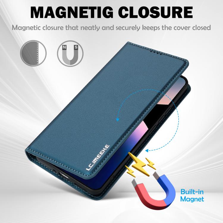 For Redmi Note 14 Pro 4G LC.IMEEKE L1 Series Frosted Fine Texture PU Phone Case