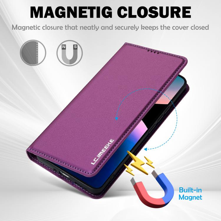 For Redmi Note 14 Pro 4G LC.IMEEKE L1 Series Frosted Fine Texture PU Phone Case