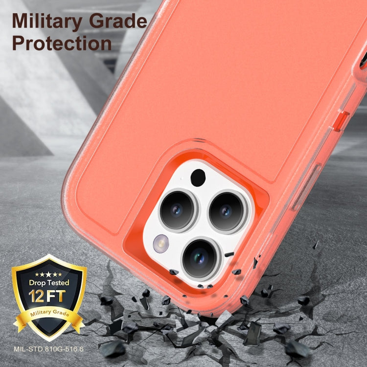 For iPhone 16 Pro Max Rugged PC + Silicone Phone Case with Holder