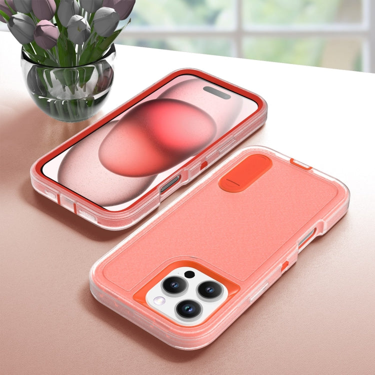 For iPhone 16 Pro Max Rugged PC + Silicone Phone Case with Holder