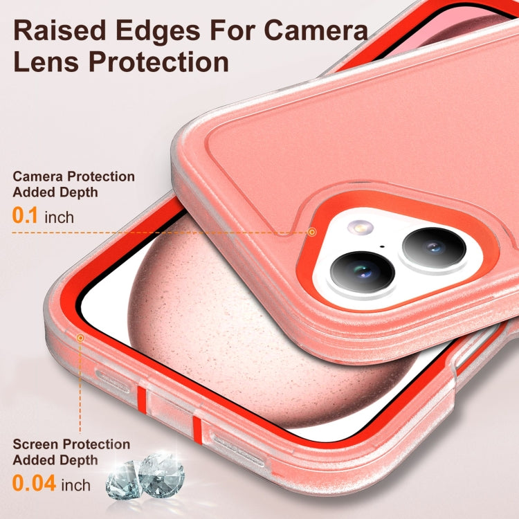 For iPhone 16 Rugged PC + Silicone Phone Case with Holder
