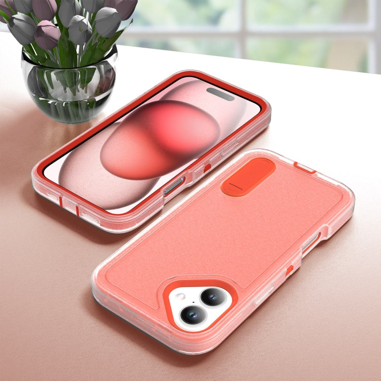 For iPhone 16 Rugged PC + Silicone Phone Case with Holder