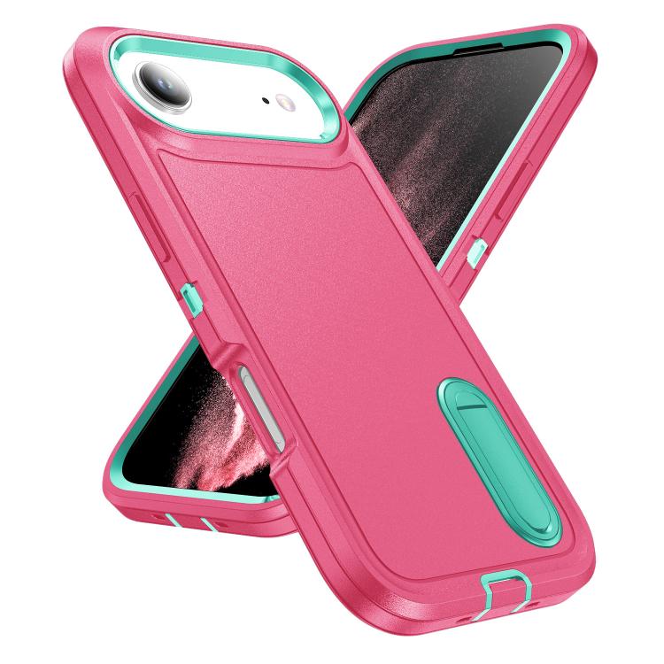 For iPhone Air Rugged PC + Silicone Phone Case with Holder