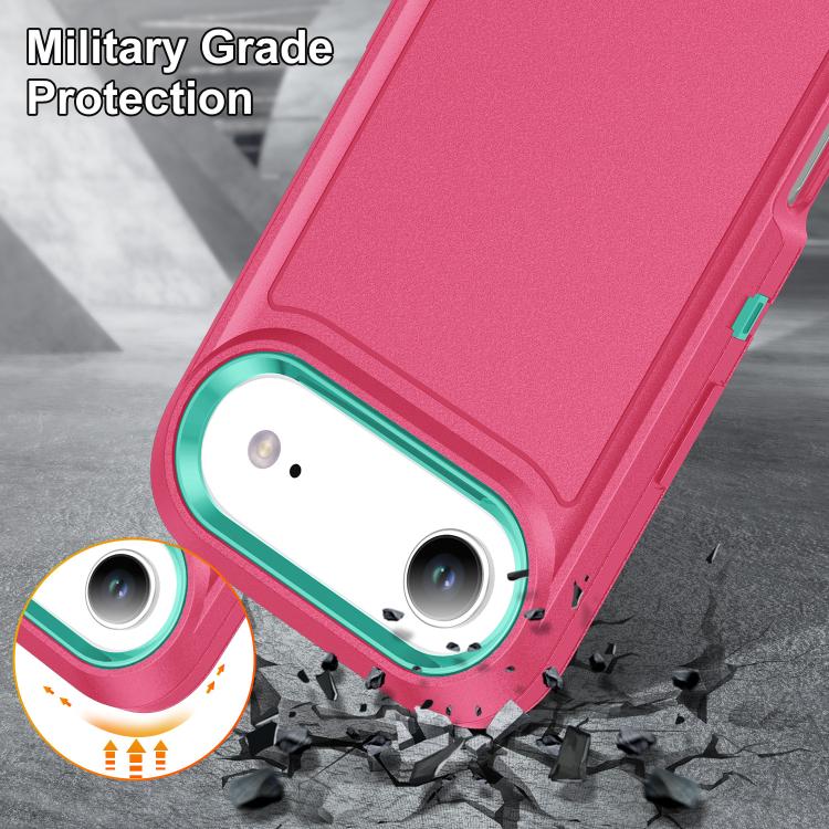 For iPhone Air Rugged PC + Silicone Phone Case with Holder