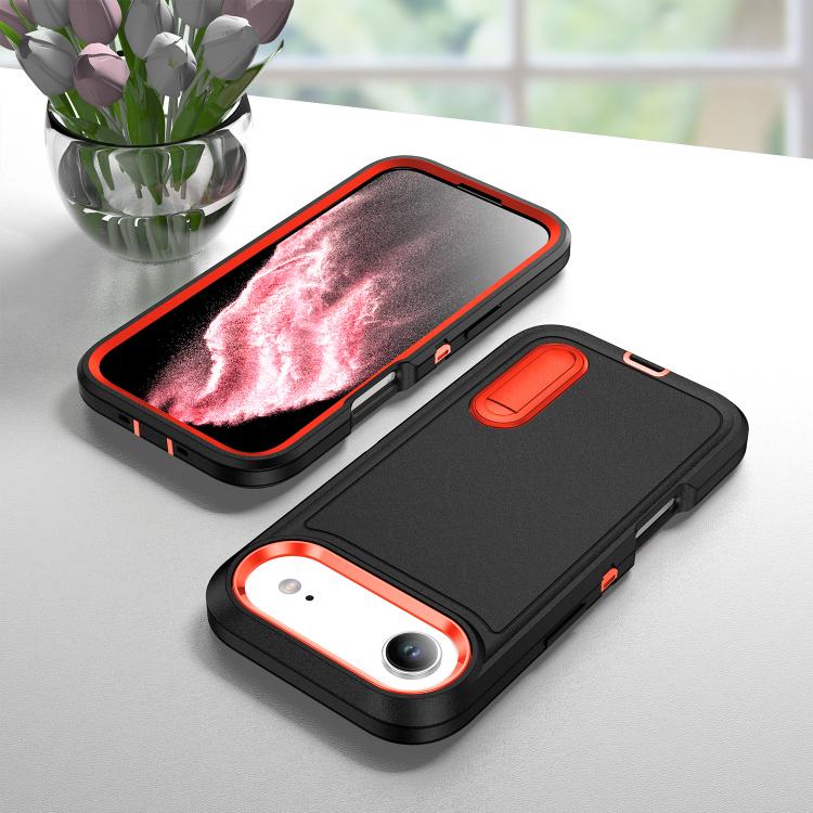 For iPhone Air Rugged PC + Silicone Phone Case with Holder