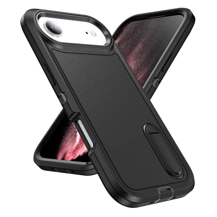 For iPhone Air Rugged PC + Silicone Phone Case with Holder