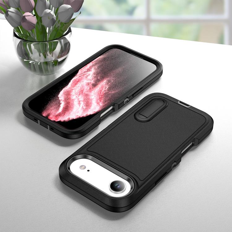 For iPhone Air Rugged PC + Silicone Phone Case with Holder