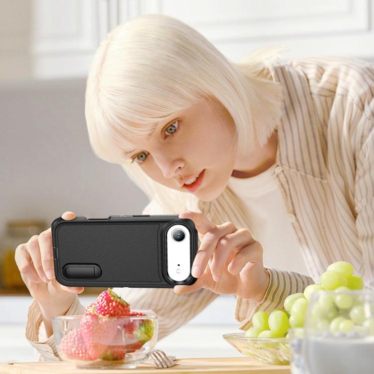 For iPhone Air Rugged PC + Silicone Phone Case with Holder