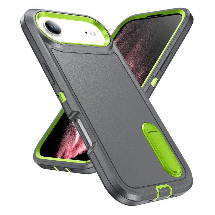 For iPhone Air Rugged PC + Silicone Phone Case with Holder