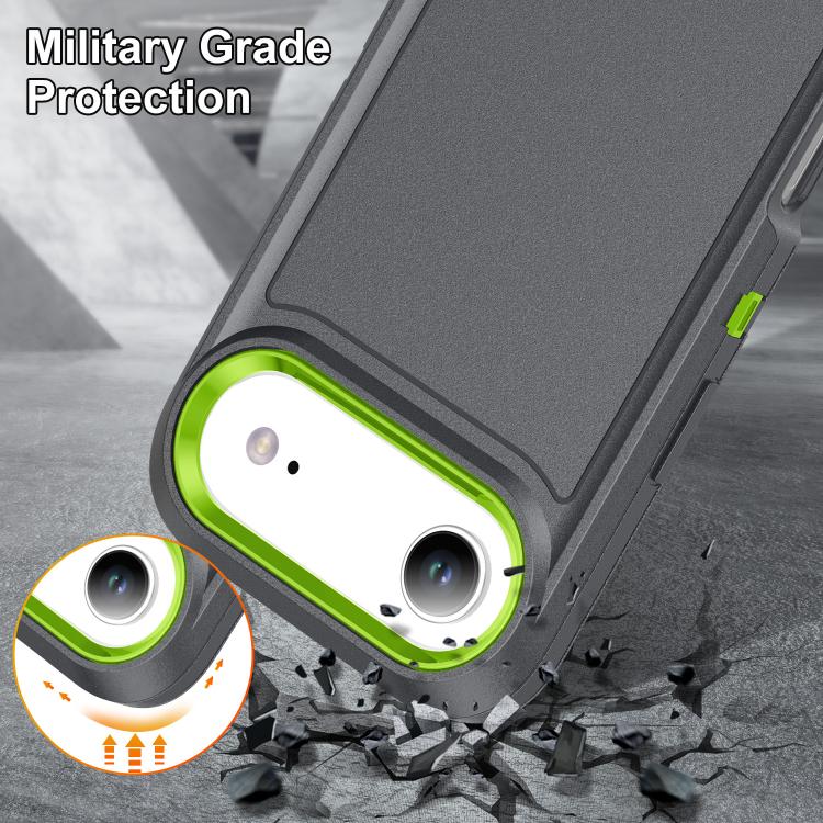For iPhone Air Rugged PC + Silicone Phone Case with Holder