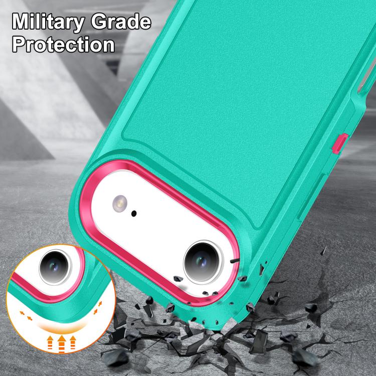 For iPhone Air Rugged PC + Silicone Phone Case with Holder