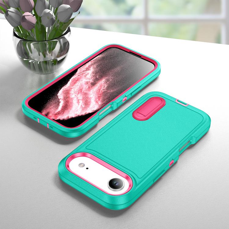 For iPhone Air Rugged PC + Silicone Phone Case with Holder