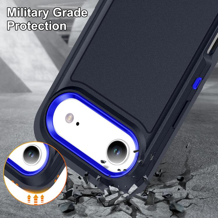 For iPhone Air Rugged PC + Silicone Phone Case with Holder