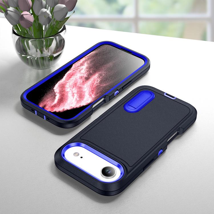 For iPhone Air Rugged PC + Silicone Phone Case with Holder