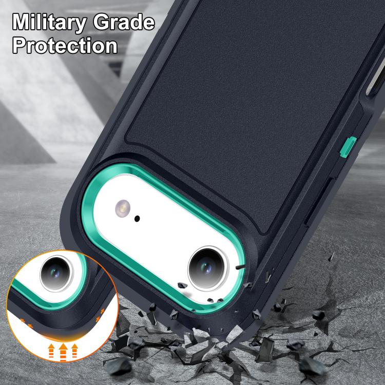 For iPhone Air Rugged PC + Silicone Phone Case with Holder