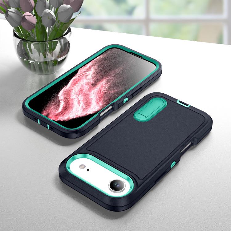 For iPhone Air Rugged PC + Silicone Phone Case with Holder
