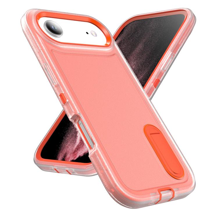 For iPhone Air Rugged PC + Silicone Phone Case with Holder