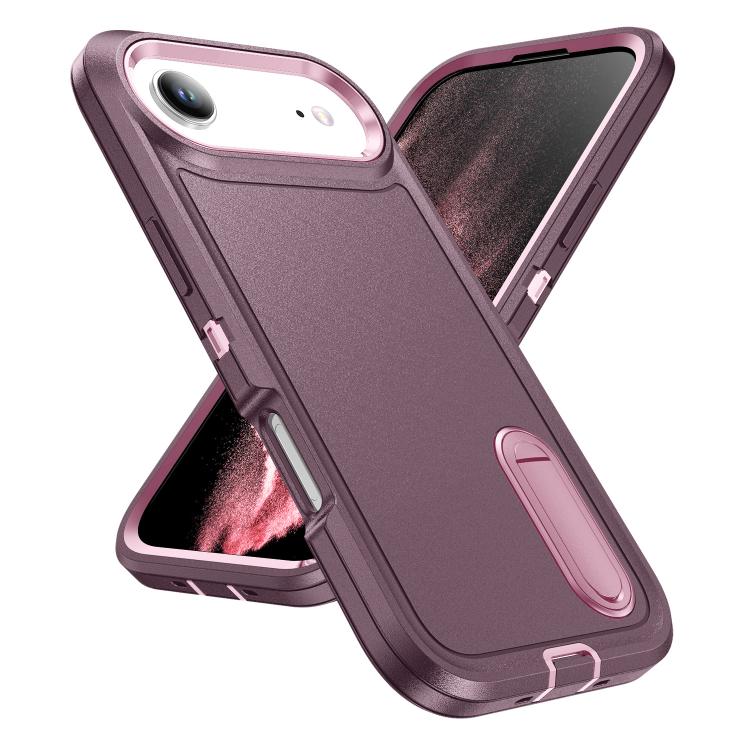 For iPhone Air Rugged PC + Silicone Phone Case with Holder
