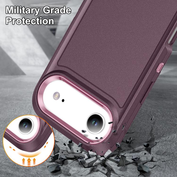 For iPhone Air Rugged PC + Silicone Phone Case with Holder
