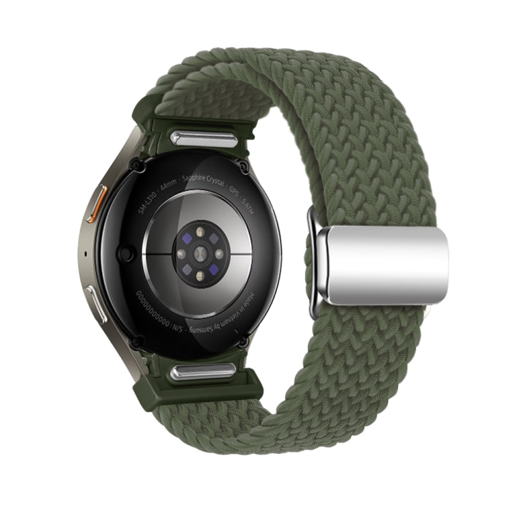 For Samsung Galaxy Watch 7 / 6 / 5 / 4 Nylon Loop Magnetic Buckle Watch Band