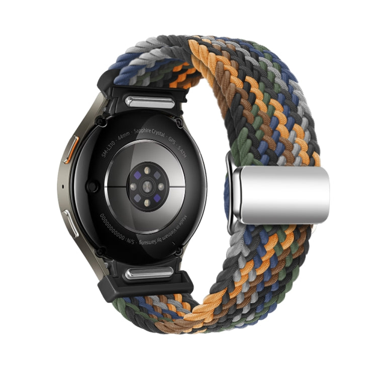 For Samsung Galaxy Watch 7 / 6 / 5 / 4 Nylon Loop Magnetic Buckle Watch Band
