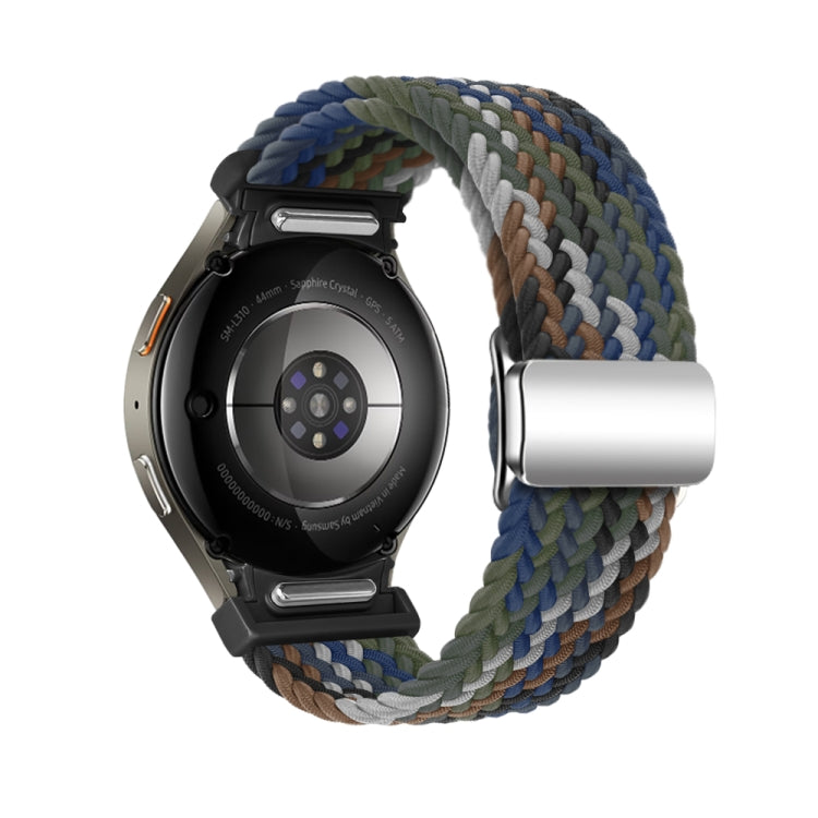 For Samsung Galaxy Watch 7 / 6 / 5 / 4 Nylon Loop Magnetic Buckle Watch Band