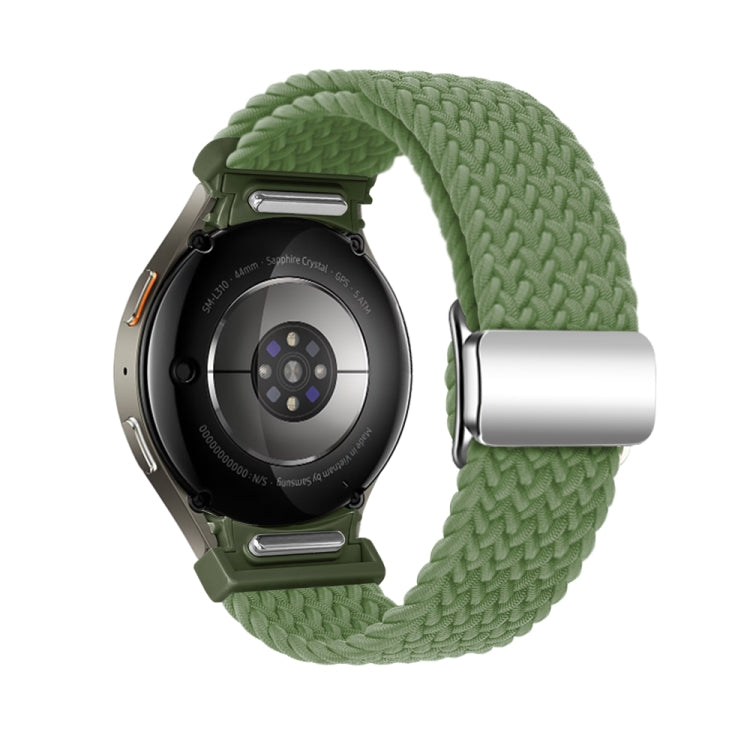 For Samsung Galaxy Watch 7 / 6 / 5 / 4 Nylon Loop Magnetic Buckle Watch Band