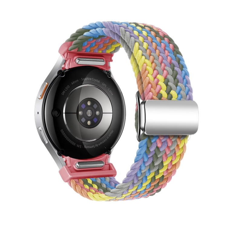 For Samsung Galaxy Watch 7 / 6 / 5 / 4 Nylon Loop Magnetic Buckle Watch Band