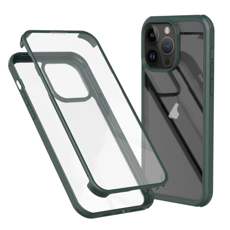 For iPhone 14 Pro Max Double-sided Plastic Glass Phone Protective Case