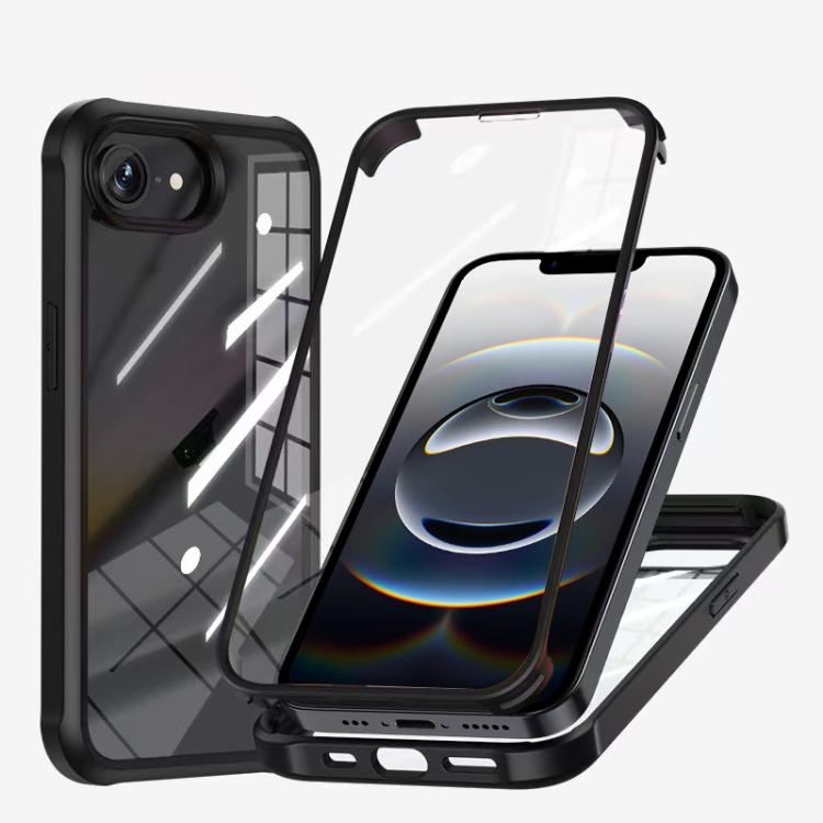 For iPhone 17e / 16e Double-sided Plastic Glass Phone Protective Case