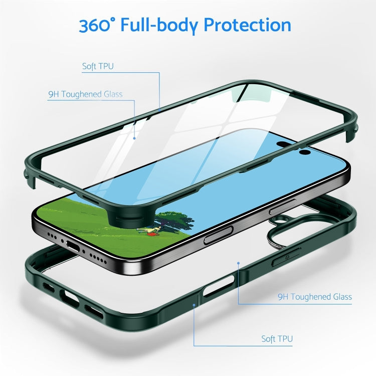 For iPhone 17e / 16e Double-sided Plastic Glass Phone Protective Case