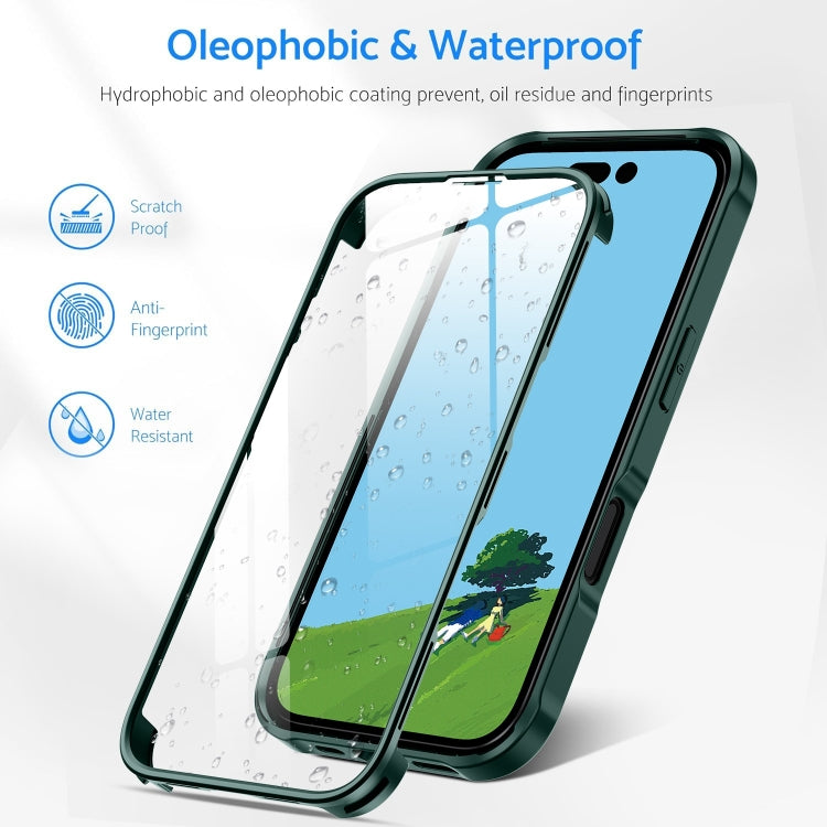For iPhone 17e / 16e Double-sided Plastic Glass Phone Protective Case