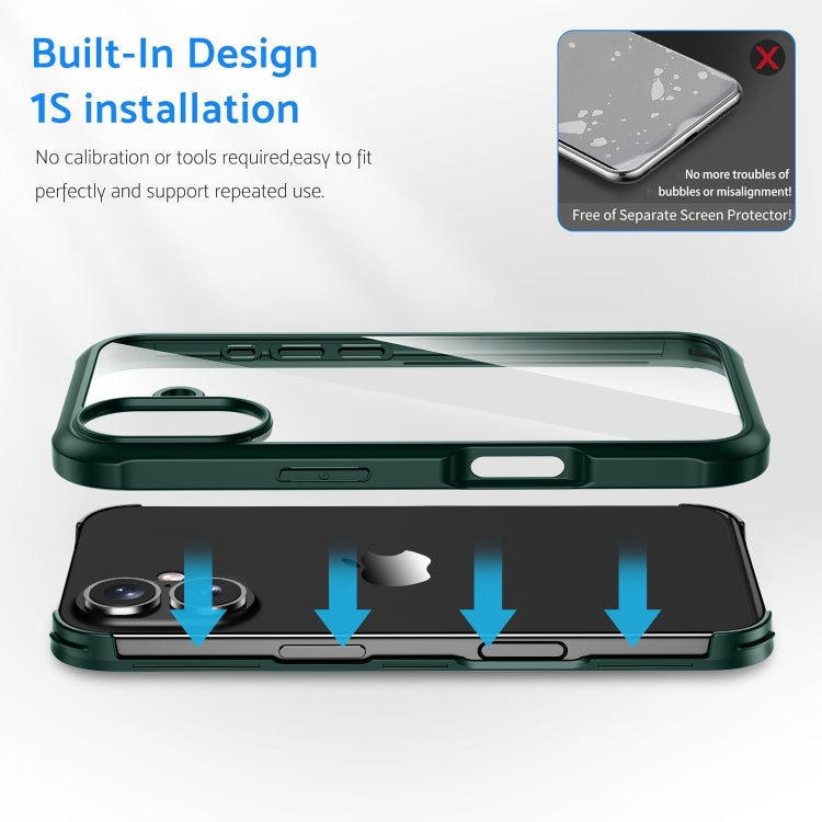 For iPhone 17e / 16e Double-sided Plastic Glass Phone Protective Case